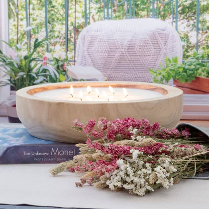 Paulownia Wood Round Candle