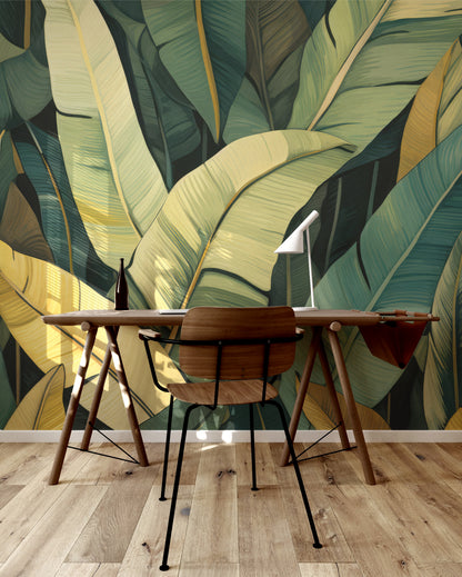 Golden Green Canopy Palm