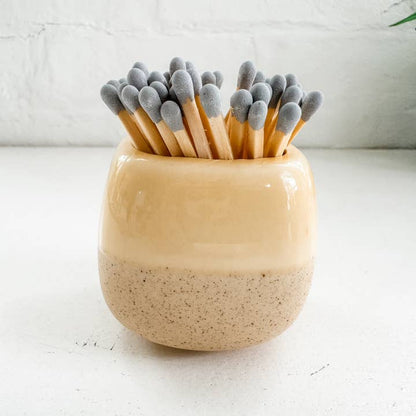 Ceramic Match Holders - with or Without Matches - 5 Colors