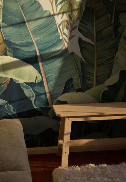 Verdant Palm Leaf Symphony