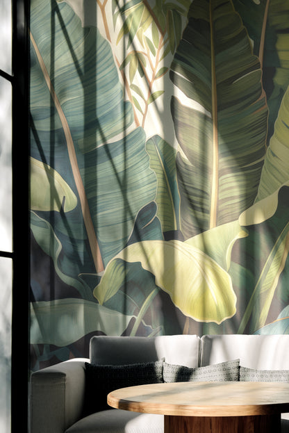 Verdant Palm Leaf Symphony