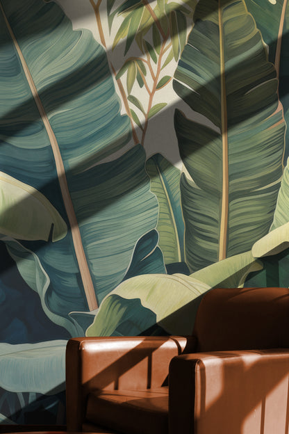 Verdant Palm Leaf Symphony