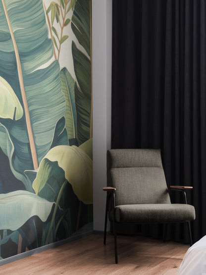 Verdant Palm Leaf Symphony