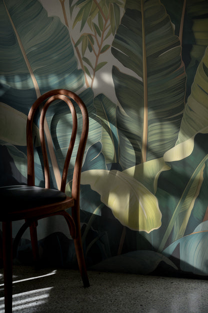 Verdant Palm Leaf Symphony