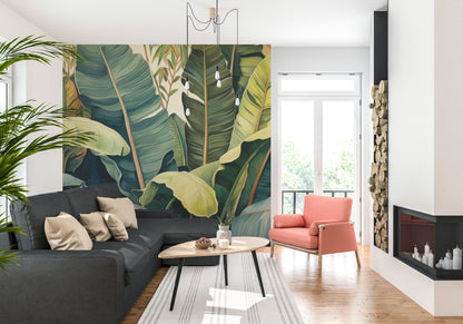 Verdant Palm Leaf Symphony