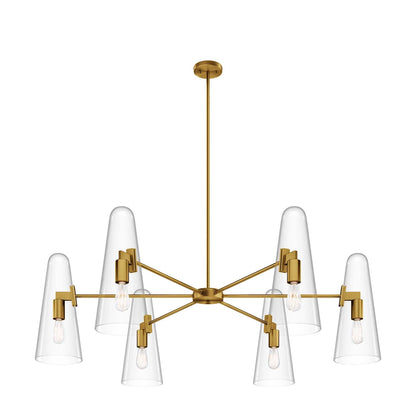 24K Gold Stellar 6-Light Chandelier