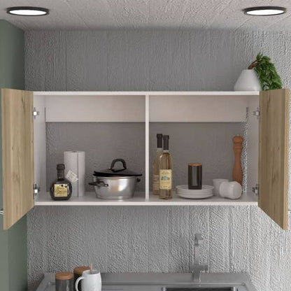 Napoles Wall Cabinet, Two Shelves, Double Door