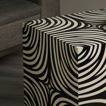 Geometric Luxe Accent Table