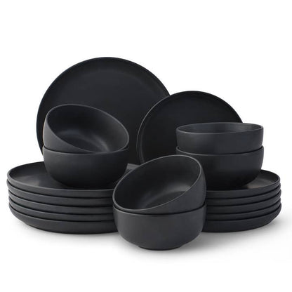 JoyJolt Mesa 18-Piece Stoneware Dinnerware Set