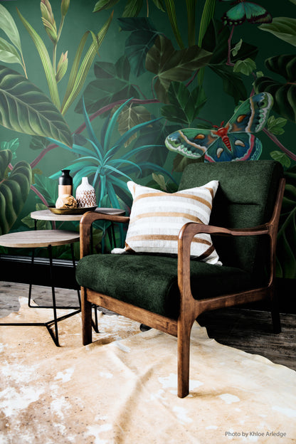 Dark Jungle with Butterflies