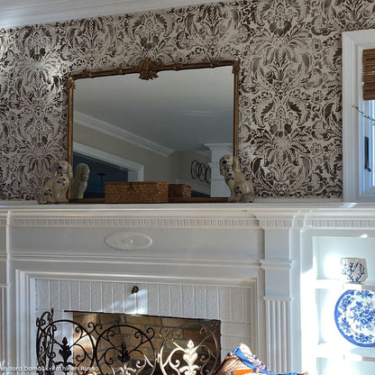 Isadora Damask Wall Stencil