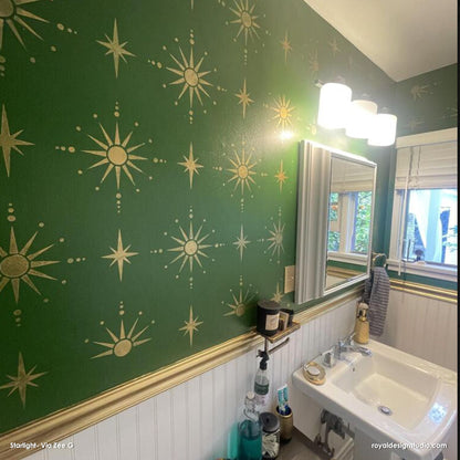 Starlight Allover Wall Stencil