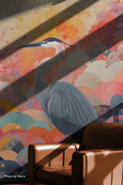Pastel Heron Grace
