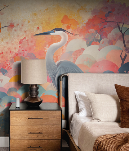 Pastel Heron Grace