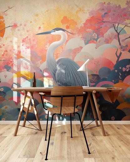 Pastel Heron Grace