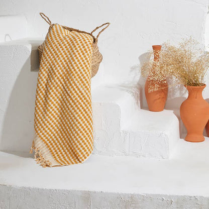 Pompom Bubble Handloom Bath Turkish Towels Farmhouse Décor