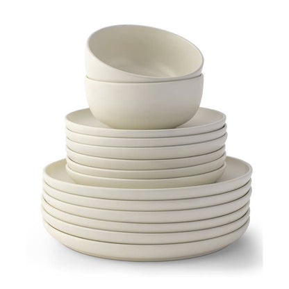JoyJolt Mesa 18-Piece Stoneware Dinnerware Set