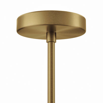 Satin Brass Arc 6-Light Chandelier