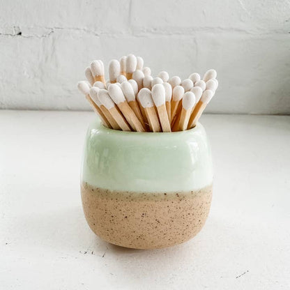 Ceramic Match Holders - with or Without Matches - 5 Colors