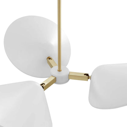 Ivory Journey 3-Light 3" Arm Pendant