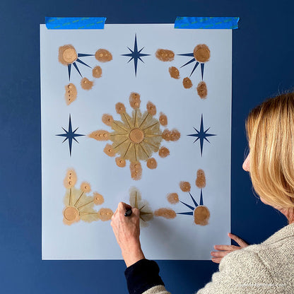 Starlight Allover Wall Stencil