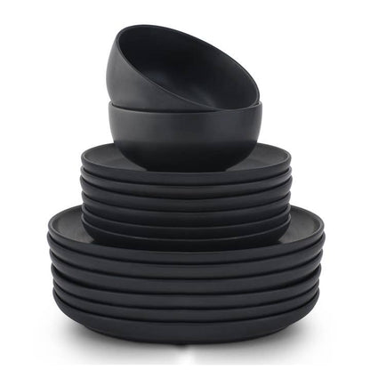 JoyJolt Mesa 18-Piece Stoneware Dinnerware Set