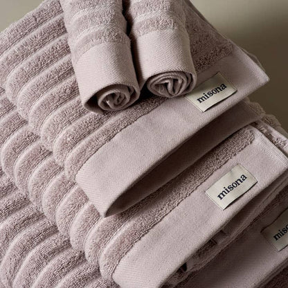 Ribbed Organic Cotton Bath Towels & Face Cloths