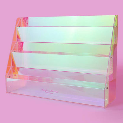 3-Tier Acrylic Shelf Display - Medium - Iridescent