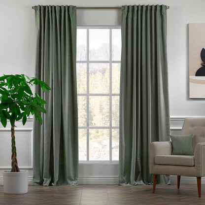 Extra Long Matte Decorative Custom Size Curtain